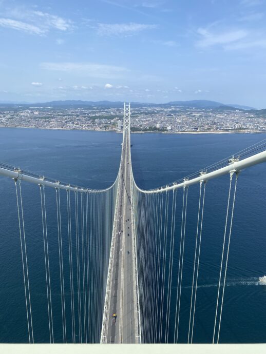 明石海峡大橋　塔頂
絶景　感動